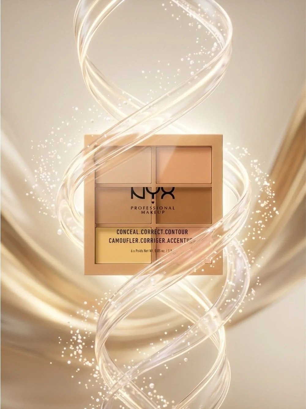 NYX Professional Makeup Conceal, Correct Contour Palette 6 Shades